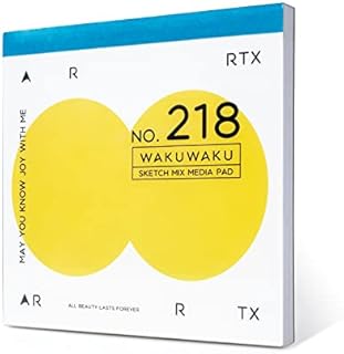 Arrtx Mix Media Sketchbook, 7.09*7.09inches Portable Size, 36 Sheets Acid-free Paper, Designed