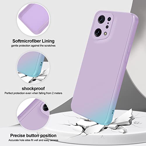 GiiYoon Case Compatible with OPPO Find X5, Silky-Soft Touch Full-Body Protective Phone Silicone Case - Image 2