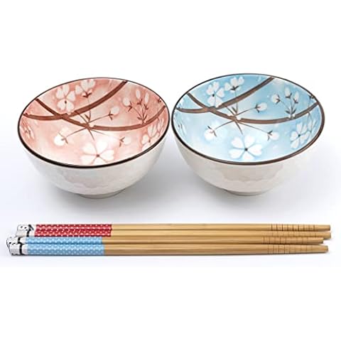 Set of 2 Cherry Blossom Bowls Cover