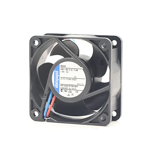 624H Ebm Papst Fan 24VDC 2.4W 100mA Ventilador de enfriamiento axial