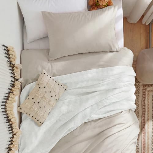 Image of Bedsure Prewashed Twin /Twin XL Duvet Cover, Cotton-Like Bedding Set, Linen | Ultra Soft, Relaxed Texture, Twin XL Breathable Comfort, Hidden Zipper, 8 Corner Ties, Easy Care, OEKO-TEX, Year-Round Use