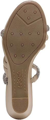 LifeStride Womens Yours Truly 2 Strappy Wedge Sandal Tender Taupe 8 W | Image 7