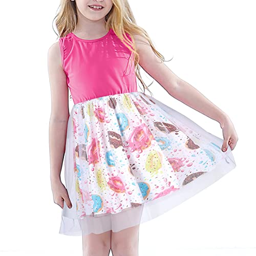 Girl Dress Casual Sleeveless Tutu Tulle Sundress for School Party 4-12 Years2