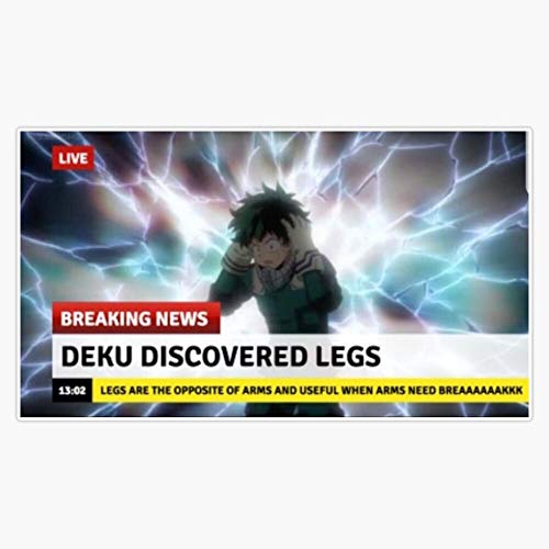Deku Meme Sticker Vinyl Bumper Sticker Decal Waterproof 5