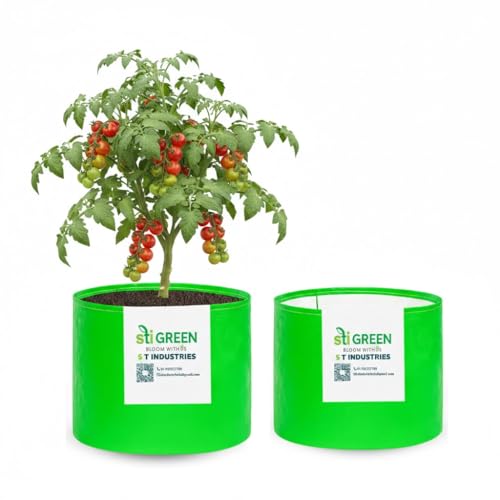 Image of HDPE Grow Bags 20X20 Inch (Pack of 2) | 260 GSM Plant Grow Bags UV-Protected Garden Bag | Growbags for Plants Terrace Gardening | Heavy Duty Plant Bag