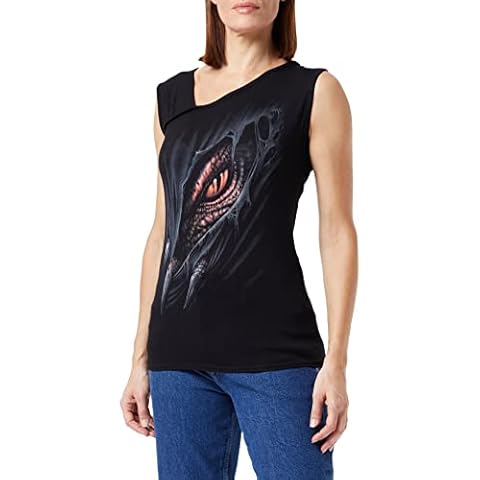 Spiral Women's G072 - Sleeveless Vest Top, Black, XL UK Cover