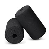 WF Athletic Supply Foam Foot Pads, Foam Roller for Gym Exercise Machines Equipment Replacements, Roller Pad for Leg Extension, PEC Deck Pads for Weight Bench, Sold by Pair (7” x 4” OD x 0.875” ID)