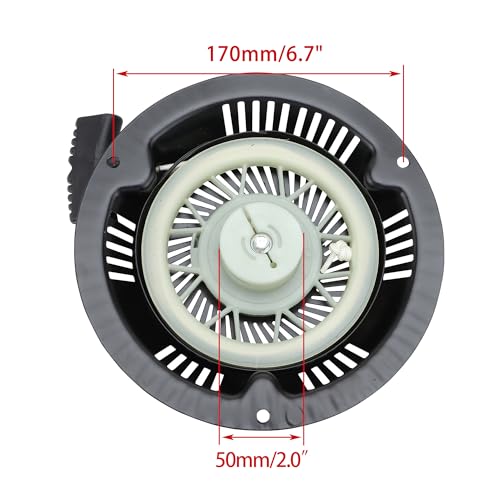 Miniatura 2 de Woostar Arrancador De Retroceso Reemplazo Para Baja Doodlebug 2.8hp Db30 97cc Doodle Bug Mini Bike Cortacésped Motovox Mbx10 11 12 1p70 Motor