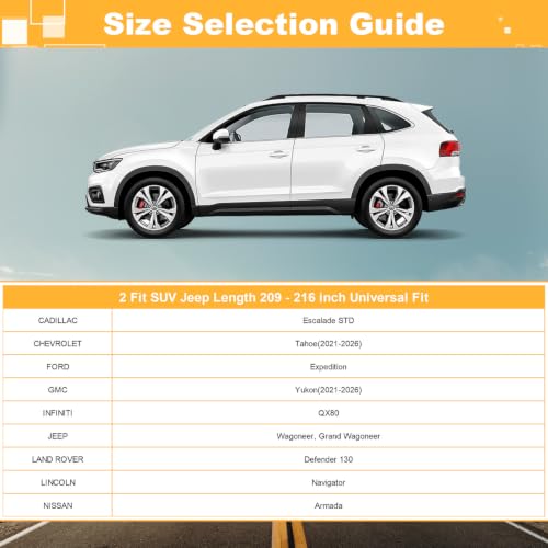 Image of GUNHYI Multi-Layer Large SUV Car Cover Waterproof All Weather Heavy Duty, Universal Fit GMC Yukon, Chevrolet Tahoe, Infiniti QX80, Nissan Armada, Ford Expedition, Cadillac Escalade STD etc.