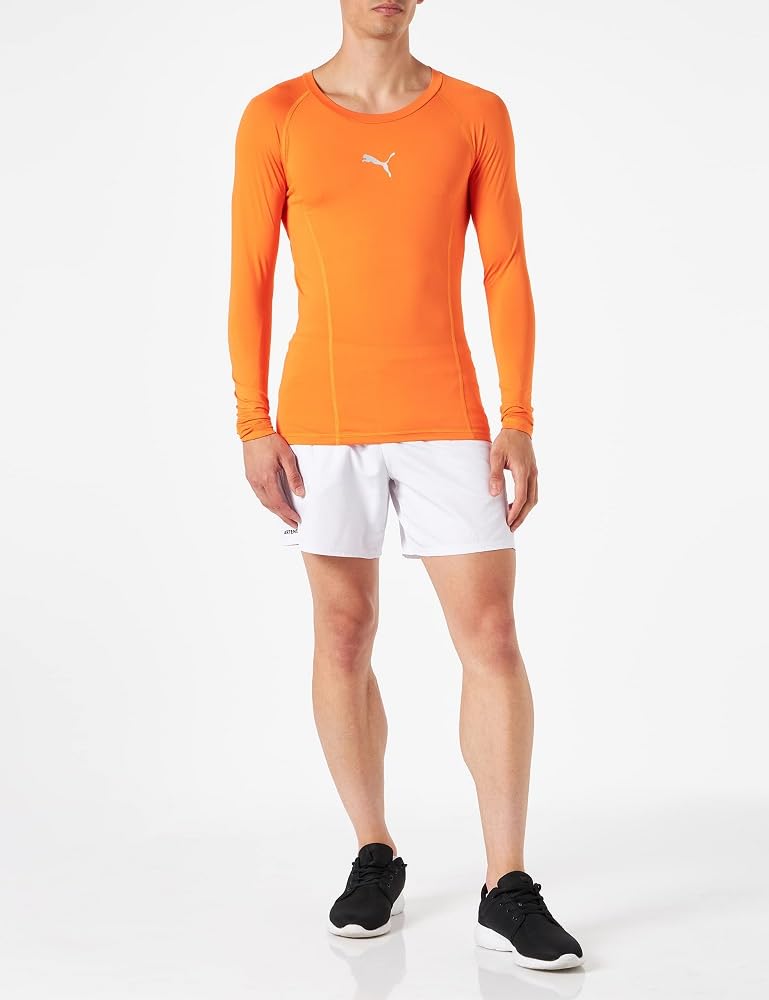 PUMA Liga Baselayer Tee Ls Koszulka Performance Mężczyźni,Pomarańczowy (Golden Poppy),XL