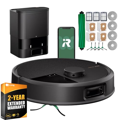 iRobot W155020 Roomba Max 705 Vac Robot + AutoEmpty Dock Bundle with Deco Essentials 16Pcs Replacement Kit and CPS 2 YR Enhanced Protection Pack