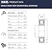 XiKe 623-2RS Double Rubber Seal Bearings 3x10x4mm, Pre-Lubricated and Stable Performance and Cost Effective, Deep Groove Ball Bearings(10 Pack).