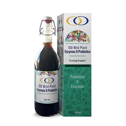 Optimally Organic 100 Wild Plant Enzymes & Probiotics - 150 Servings - Gut Health - Digestion - Immune System - Fermented For 5 Years - Non Gmo - Vegan - Gluten Free #TOP8