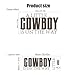 A Little Cowboy is on The Way Baby Shower Decal for Backdrop, Country Western Cowboy Sign, Cowboy or Rodeo Themed Shower Event Planner Decal for Party, Balloon Arch, Backdrop, Room