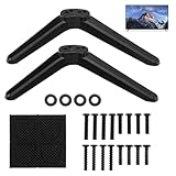 TV Stand Base Pedestal Feet for TCL Universal TV Stand Legs with Screws & Pad for LG Samsung Roku Hisense Sharp Replacement Legs 32in/40in/49in/50in/55in Non-Slip Desk Mount Easy to Install