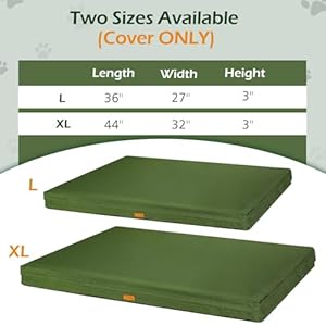 Waterproof-Dog-Bed-Cover-Replacement-Dogs-Beds-Covers-with-3-Sided-Continuous-and-Smooth-Zipper-Washable-Removable-Pet-Bed-Mattress-Protector-Cover-36x27x3-inch-L-Cover-Only - Cucciolini Doodles   Waterproof-Dog-Bed-Cover-Replacement-Dogs-Beds-Covers-with-3-Sided-Continuous-and-Smooth-Zipper-Washable-Removable-Pet-Bed-Mattress-Protector-Cover-36x27x3-inch-L-Cover-Only