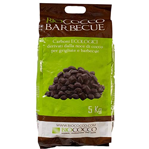 BIOCOCCO BARBECUE Carboni in cocco per grigliate Confezione singola da 5 kg