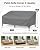 Vailge Heavy Duty Patio Sofa Cover, 100% Waterproof 3-Seater Outdoor Sofa Cover,Lawn Patio Furniture Covers with Air Vent and Handle,79" Wx 37" Dx 35" H,Grey