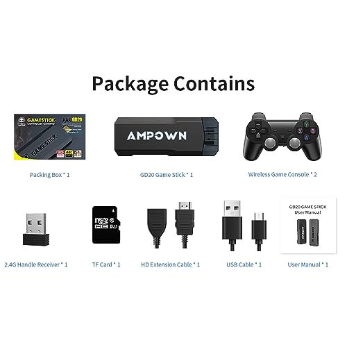 Jethrora GD20 Game Stick integrJethrora 50000 jogos 128GB 2.4G ControlJethrorar sem fio Jethrora Ret
