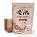 Produktbild Energybody Mega Protein "Schoko" 500 g / Mehrkomponenten Protein Pulver mit Casein Whey Mix als Eiweiss Protein Pulver / Eiweiß Shake ohne Aspartam/ Eiweißpulver / 20 Portionen