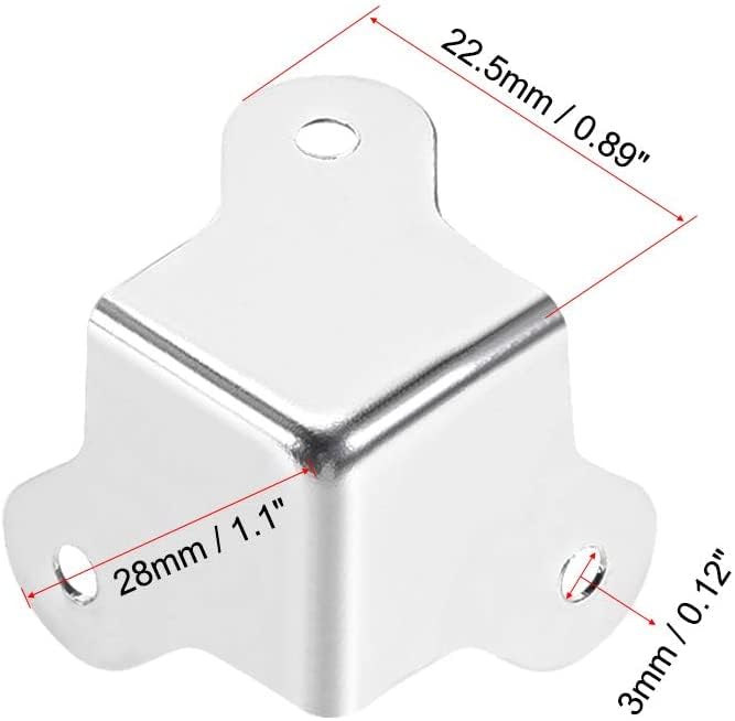 XYWHPGV Metal Box Corner Protectors Edge Guard Protector 22.5 X 22.5 X 22.5mm 4pcs(d1c2b 8303e 5be56 842d9 46340 e4e68