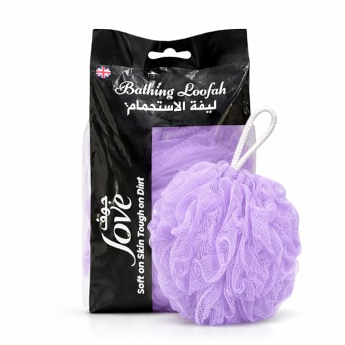 Jove Bath Loofah Sponge Soft & Gentle Exfoliating Shower Puff for Body Cleansing