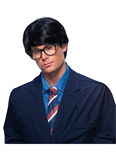 Rubies Short Hair Black Wig for Adults, Men's No Size