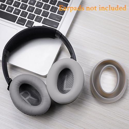 Image of SOULWIT Silicone Ear Pads Cover Protector for Bose QuietComfort QC15 QC25 QC2 QC35 QC45 /Ae2 Ae2i Ae2w /SoundTrue & SoundLink AE Headphones Cushions, Sweatproof, Easily Washable - Grey