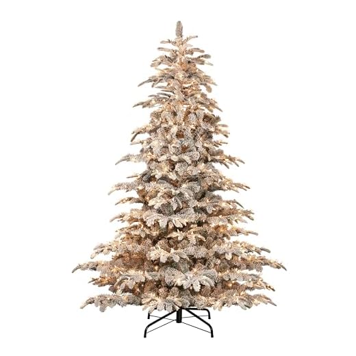 Pre-Lit Flocked Christmas Tree