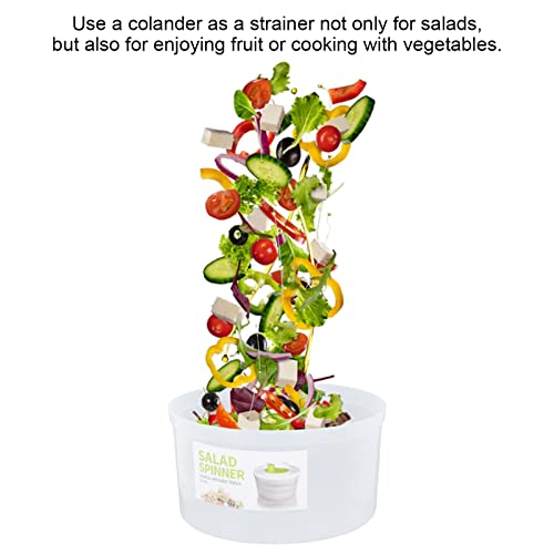 Salat-Abtropfgestell aus Kunststoff, Gemüse-Trockner, Sieb-Schüssel, Dehydrator-Schüssel für Spinner, 3 L, für Große Trockenmaschine, Salatschüssel, Große Spinner – Bild 6