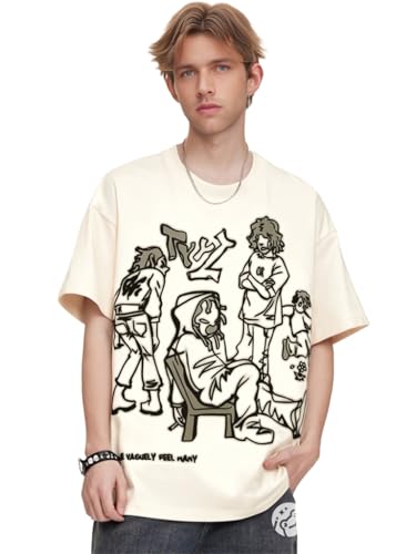 Oversized Graphic Tees for Women Y2k Men Streetwear Harajuku T-Shirts Vintage Tees3