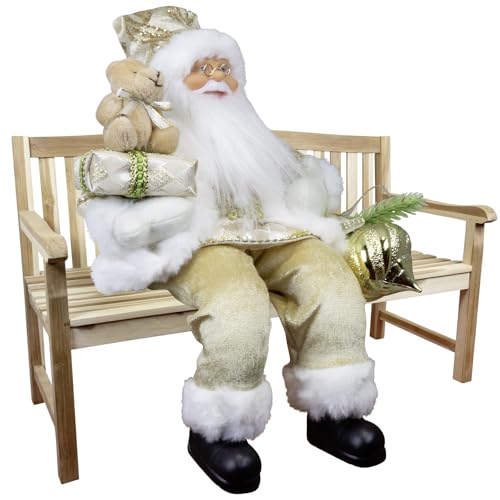 Christmas Paradise Sitzender Weihnachtsmann 30cm Deko-Figur...