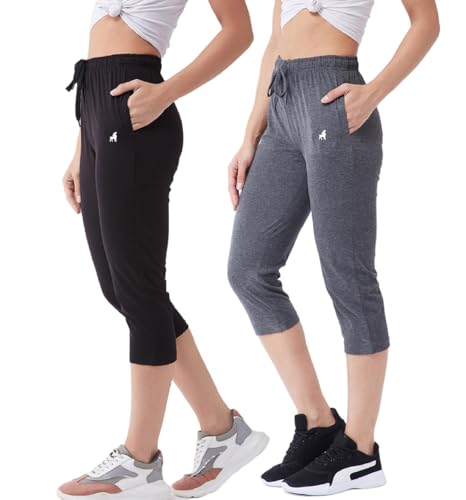 Image of Modeve Women Solid Cotton Blend Capri for summer|| Summer Wear