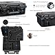 LEKUFEE Wasserdichter Hartschalen-Tragekoffer für DJI RS 4 Mini, Combo, Gimbal-Stabilisator, DJI Mic Mini, DJI Mic 2, und weiteres Zubehör (nur Koffer)