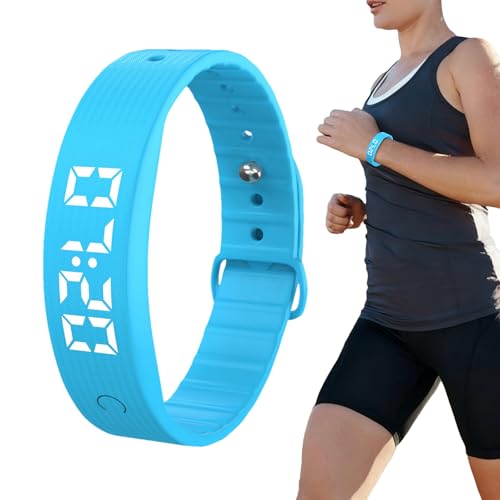 Pulsera despertador vibratoria | Pulsera recargable con temporizador | Reloj portátil medidor de calorías y pasos | para parejas sueño reunión cocina entrenamiento viaje casa dormitorio