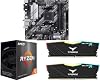 Combo Nueva Placa Madre CPU Memoria Newegg - Placa Madre Micro ATX B550M-A con CPU Ryzen 5 5500 de 6 Núcleos a 3.6 GHz y Memoria de Escritorio DDR4 3200 de 16GB (2 x 8GB) de 288 Pines 2