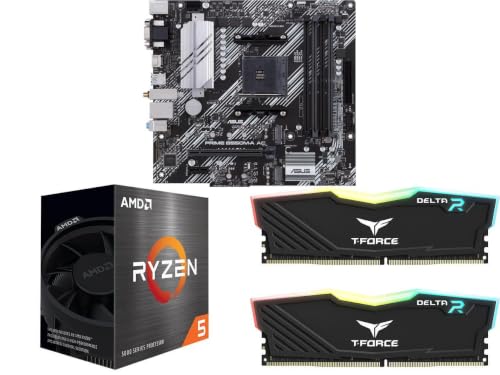 Image of NEWEGG Motherboard CPU Memory Combo -B550M-A Motherboard Bundle with Ryzen 5 5500 6-Core 3.6GHz CPU and 16GB (2 x 8GB) 288-Pin PC RAM DDR4 3200 Desktop Memory