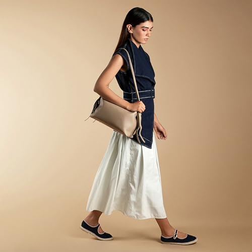 Image of Theater Deux Crossbody Sling Bag for Women | Soft Suede Handbag with Adjustable and Detachable Shoulder Strap | Compact All Day Essential Shoulder Bag for Casual & Work Use
