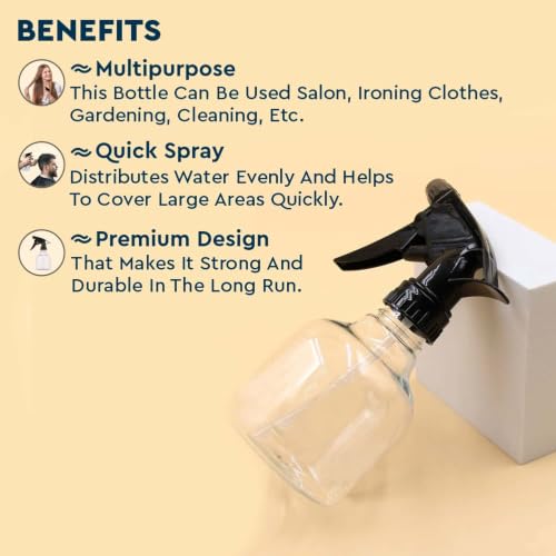 Image of Umite Chef Plant Spray Bottle for Gardening | Fine 300 ml Mist Water Sprayer for Indoor & Outdoor Plants | Garden Plant Mister, Hand Pressure Trigger Sprayer for Flowers, Leaves & Home Gardening
