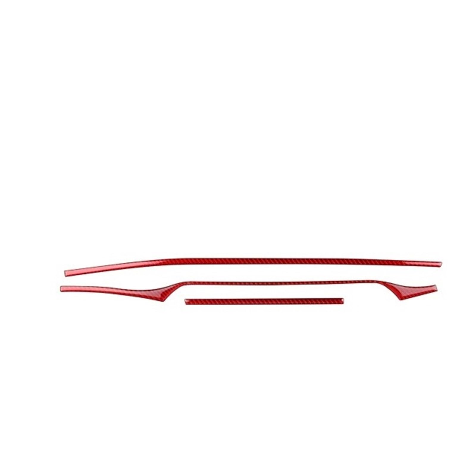 for Kia for Stinger 2019 2020 2021 2022 2023 LHD RHD Car Central Control Strip Sticker Interior Accessories Universal Interior Accessories(for LHD Red)