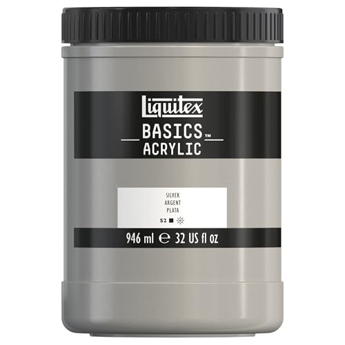 Liquitex Basics Acrylique Pot 946 ml Argent ROW
