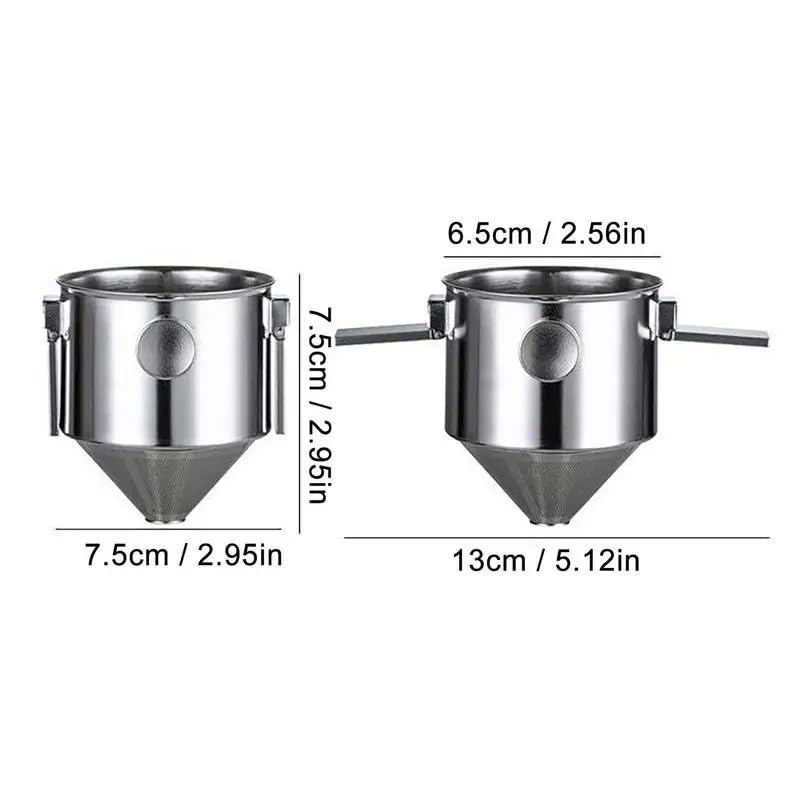 Feinmaschiger, wiederverwendbarer Kaffeefilter for Übergießen, Edelstahl, großes Fassungsvermögen for Tee und Kaffee, feinmaschige Filter
