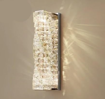 �V�����f���A, �k���� LED �N���X�^�� �V�[�����O �V�����f���A �Ɩ� �S�[���h �N���[�� ���� �_�C�j���O ���r���O ���[�� �Q�� �A�C�����h ���C�g ���� �����v(Gold wall 46cm,Cool light)