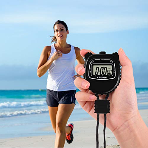 Pgzsy Digital Stopwatch Timer, Large Display Waterproof Stopwatch for Referee, Coach, Match.