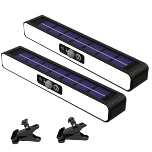 Sécurisez vos allées sombres grâce au lot de 2 lampes solaires extérieures