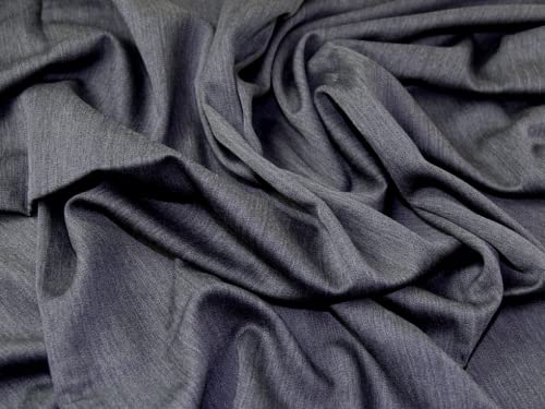 Minerva Crafts Italian 100% Wool Suiting Dress Fabric Grey - per Yard