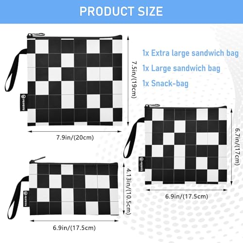 Bolsas Reutilizables para Sandwich y Snacks 3 Pzs miniatura 3