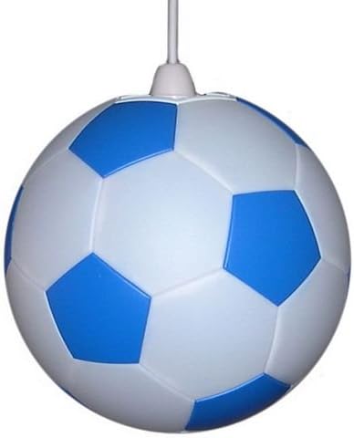 Blue and White Football Lampshade