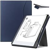 KuRoKo Protective Case for Remarkable 2 Digital Paper Tablet 10.3 inch (2020 Released),Multi-Angle Stand Cover with Pocket & Pen Holder,with Pen Tips Storage case,Only for Remarkable 2 10.3'-Navy