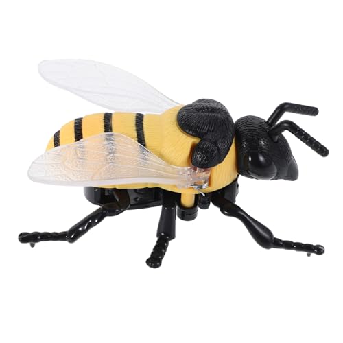 WOONEKY Realistische Aufzieh Bienenfigur Gelb Laufendes Insekt Spielzeug Für Kinder Geburtstagsgeschenk Frühlingsfest Mitgebsel Kreative Entspannung Und Partyspaß